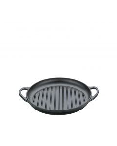 Grillpfanne mit 2 Griffen, 30 cm schwarz