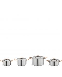 Topf-Set GOURMET 4-teilig roségold