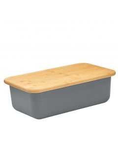 Brotkasten LOFT eckig cool grey 40 x 23 cm