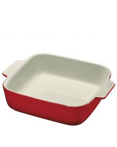 Auflaufform quadratisch 28 cm, rot