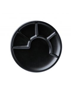 Fondue-Teller schwarz, 24 cm