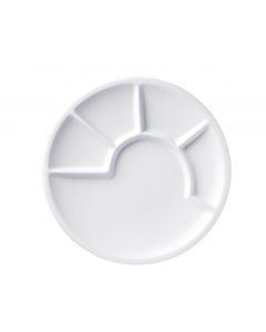 Fondue-Teller weiß, 24 cm