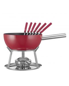 Fondue-Garnitur ALUMINIUM INDUKTION rot 23 cm