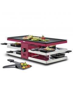 Raclette8 FUN, Alugrillplatte rot