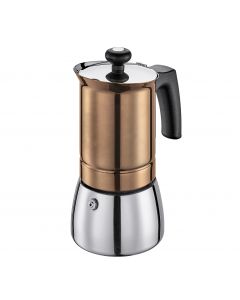 Espressokocher TOSCA 4T, Edelstahl kupfer
