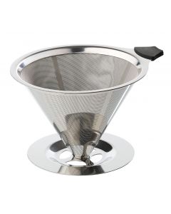 Dauerfilter für Kaffee mit Standfuß EDELSTAHL