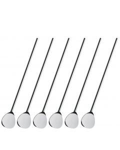 Cocktaillöffel mit Trinkhalm 6er Set