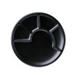 Fondue-Teller schwarz, 24 cm