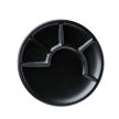 Fondue-Teller schwarz, 24 cm