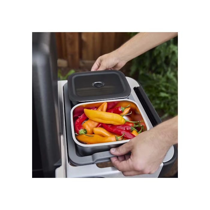 WEBER Grillschiefer Tablett – Für 76,2 Cm Grillschiefer, Verstellbar, Mit Erhöhten Kanten, Zusätzliche Kochfläche