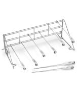 Weber Edelstahlrost und Spiess-Set, (ETCS)