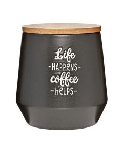 Vorratsdose 1 L, schwarz matt