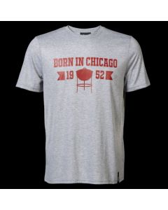 Weber Shirt Born in Chicago Men Grey Gr. S/M