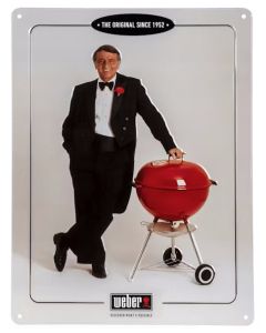 Weber Retro-Schild "George Stephen" mit Hochprägung