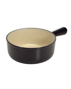 Le Creuset Gusseisen Caquelon schwarz 22cm