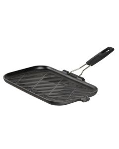 Le Creuset Gusseisen Steakgrillpfanne rechteckig schwarz