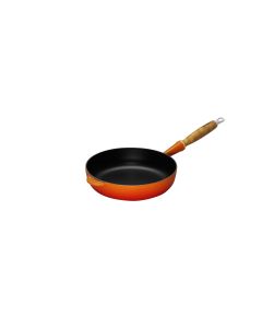 Le Creuset Gusseisen Sautépfanne mit Holzgriff ofenrot 28cm
