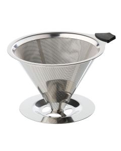 Dauerfilter für Kaffee mit Standfuß EDELSTAHL