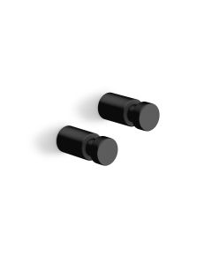 "AIVO" Handtuchhaken Set/2, ø 1,6 cm, schwarz