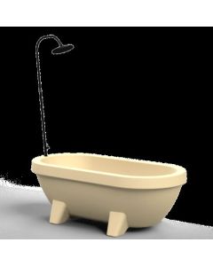 Dusche für Gardentub - schwarz