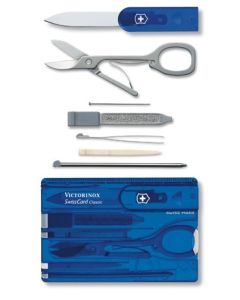 SwissCard Classic Saphir blau transparent